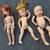 set (3) antique composition girl DOLLS sleep eyes 1920s 1 thumbnail