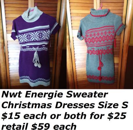 Nwt Energie Sweater Christmas Dresses Size S 1