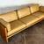 1970s california modern oak leather sofa 5 thumbnail