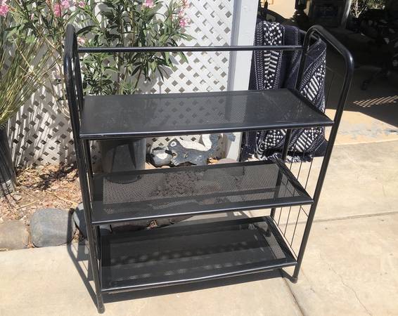 Small Steel Bookshelf - Book Shelf - Black 1