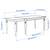 Solid wood black dining table 4 thumbnail