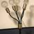 Velis Gold-on-Black 5-Light Flex Floor Lamp (w/ industrial lightbulbs 2 thumbnail