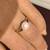 14K Yellow Gold Ring ( Size 6-7) with Natural Akoya Pearl 14 thumbnail