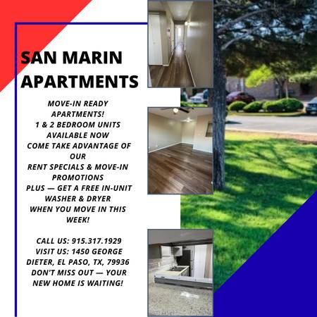 Move In Today! 1 & 2BR Apts – Special Rent + No Rent Until Oct! 1