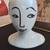 Figural Modernist Man Face Structube Ceramic Planter 10" 1 thumbnail