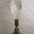 CRYSTAL Glass Brass Lamp Flower Cuts Crystal Finial Filigree ANTIQUE 4 thumbnail