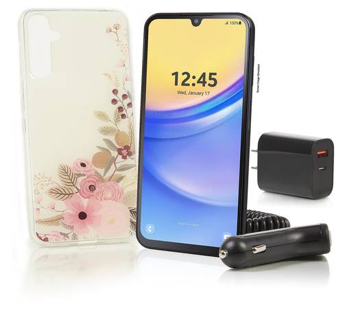 Tracfone 6.5" SAMSUNG GALAXY A15 5G 128 GB for CA-A-OK Fundraiser! 1