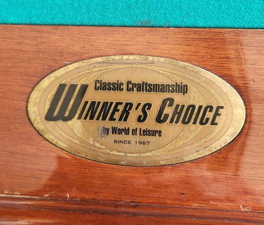 Pool Table 8 ft slate by World of Leisure 1