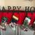 Pottery Barn Happy Holidays Stocking Holder Set 2 thumbnail
