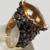 HUGE GOLDEN TOPAZ & YELLOW DIAMOND 14K GOLD RING 1 thumbnail