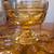 Depression Glass Glasses Amber set of 5 3 thumbnail