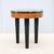 Art Deco Enrique Garcel Tripod Burl Wood and Green Marble Side Table 8 thumbnail
