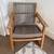 Solid Teak Modern Woven Rope Rocker - KGIndoor/Outdoor 1 thumbnail