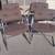 Nice Set of 4 Steelcase Upholstered Chrome Cantilever Chairs 7 thumbnail
