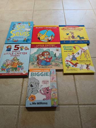 7 large hardcovers-CURIOUS GEORGE / LITTLE CRITTER / DR SEUSS ++ 1