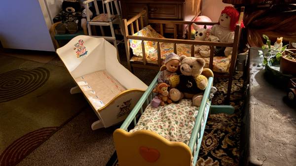 Doll Cradle Crib 1