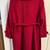 Womens Wine Red Wool Coat Size Large 3 thumbnail