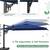 NEW IN BOX $399.99 10 x 13 Large Offset Patio Umbrella - Blue 7 thumbnail