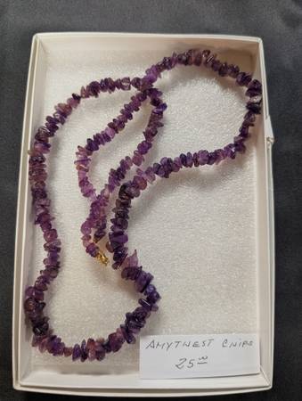 Amethyst purple necklace 1