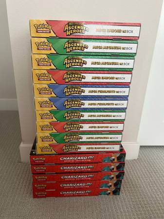 Pokemon Ascended Heroes & Charizard ex Boxes - New Sealed 1
