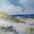 LOT OF 2 Original Signed oil board painting beach seascape ocean birds 3 thumbnail