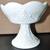 Vintage Footed Milk Glass Grapevine Candlestick Holder 1 thumbnail