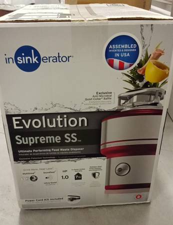 New Insinkerator Evolution Supreme SS 1-HP, Ultraquiet 1