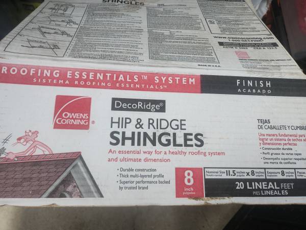 Owens Corning hip and ridge shingles (17 pieces) 1