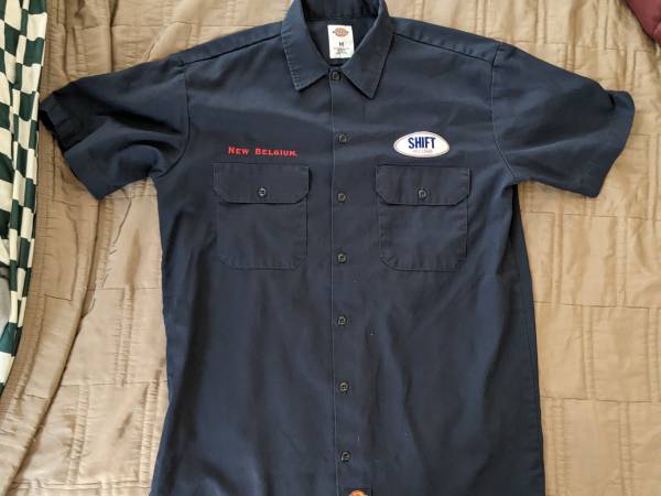New Belgium Brewing Beer Company Work Shirt Shift 1