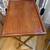 Mid-Century-Style Cherry Wood Tray Table 4 thumbnail