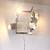 MID-CENTURY - MODERN CHROME WALL LAMP - RARE AND UNIQUE 4 LIGHTS 70s 8 thumbnail