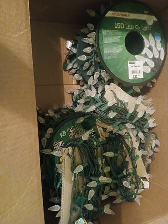 Box of Christmas lights 1