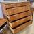 Vintage Mid Century Danish Teak Veneer 5 Drawer Tall Dresser. Made in 4 thumbnail