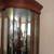 Large Mahogany Bowed Front Cabinet>w/ Light/ 5 Shelves > Like New 2 thumbnail