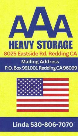 $75 Heavy Equipment Storage/RV/Boat/Cars/ Trucks/ (Redding/Anderson)63972528959235120