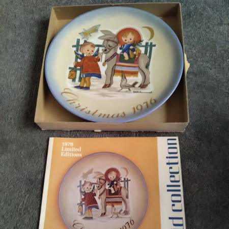 Schmid 1976 Limited Edition Christmas Plate 1