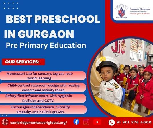 Best Preschool in Gurgaon |  Pre Primary Education 1