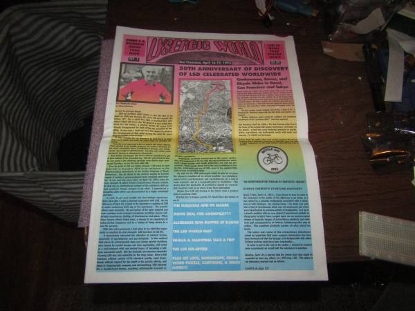 LЅD 50th Anniversary Lysergic World Newsletter #1 1993 Albert Hofmann 1