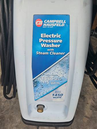 Campbell Hausfeld Electric Pressure Washer w Steam Cleaner 1