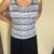 St John Black & White Sleeveless Sweater Tank / Shell - Sz 8 2 thumbnail