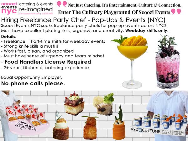 Party Chefs For PoP  Up Events in NYC 1