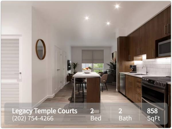 $2,214 / 2br - 858ft2 - Lovely community in Washington. 2 Bed, 2 Bath. Affordable Housing (Washington)64040025584257122