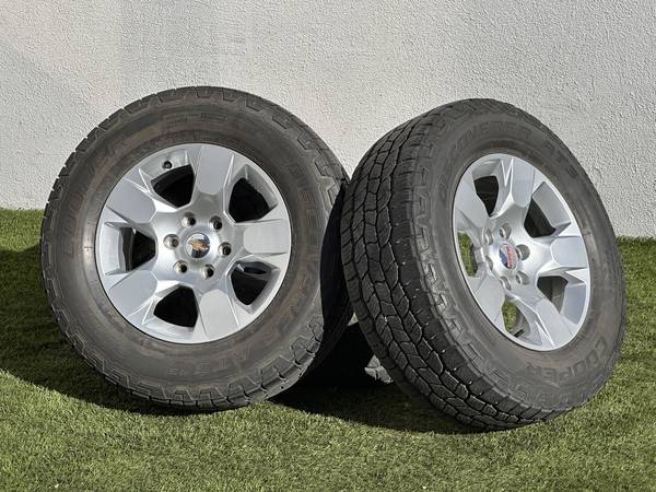 Mopar OEM 18" Chevy Silverado Wheels 6x5.5 GMC Sierra Rims A/S Tires 1