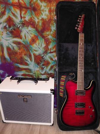 Fender Custom Telecaster FMT HH Electric Guitar Black Cherry Burst 1