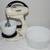 VTG 1950s Hamilton Beach Model G Electric Mixer 2 Milk Glass Bowls 12 thumbnail