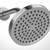 SparkPod 6" High Pressure Rain Shower Head With 6" Shower Arm, Black 15 thumbnail