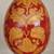 Hand-painted porcelain egg sculpture centerpiece on brass/marble stand 8 thumbnail