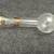 Clear Glass Happy Anniversary Bud Vase Gold Trim 6" 3 thumbnail