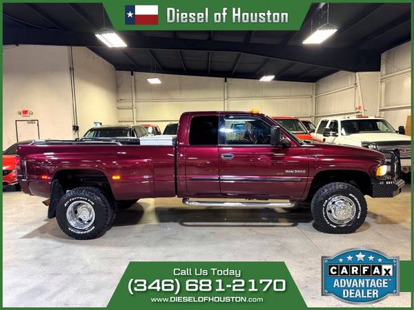 2001 DODGE RAM 3500 SLT LARAMIE 4X4 6SPD MANUAL 5.9L CUMMINS DIESEL - $37,995 (DIESEL OF HOUSTON)63613744340611124