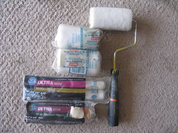 6 Roller Covers  and 1 Roller Frame 2"- + give you 2 - 9" Roller Skin 1